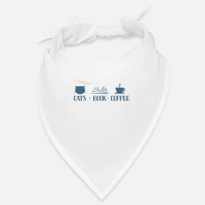 Read Cats Book Coffee Bandana