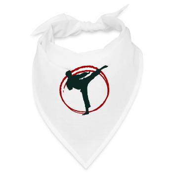 Kampfsport Kick - Bandana - Weiß - Vorne