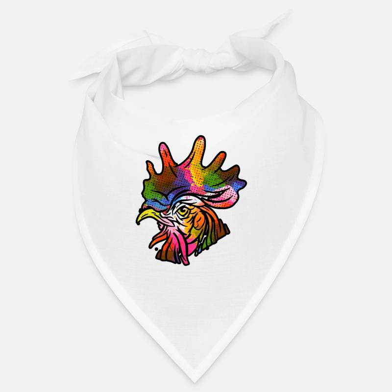 Hahn - Bandana - Weiß