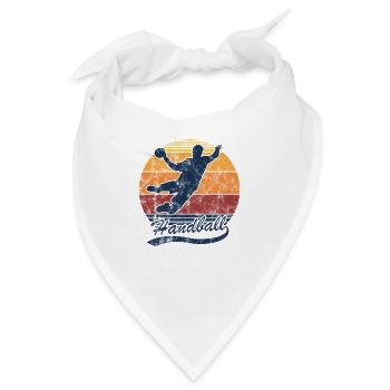 Handball Sprungwurf Handballspieler und Handballer - Bandana - Weiß - Vorne
