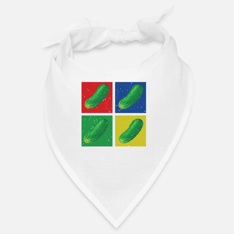 Gurken - Bandana - Weiß