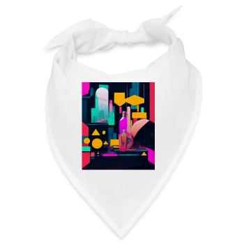 Cyber City - Bandana - Weiß - Vorne