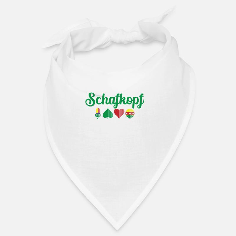 Schafkopf Farben vom deutschen Blatt Spielkarten Bandana