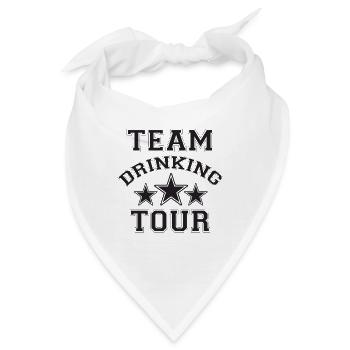 Wochenende mit Freunden in der Gruppe Trinken und - Bandana - Weiß - Vorne