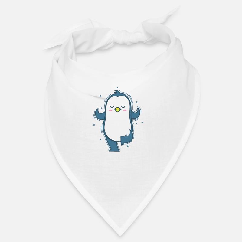 Pinguin beim Joga oder Meditieren Antarktis Bandana