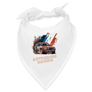 Autocross Stockcar - Bandana - Weiß - Vorne