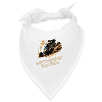 Autocross Stockcar - Bandana - Weiß - Vorne