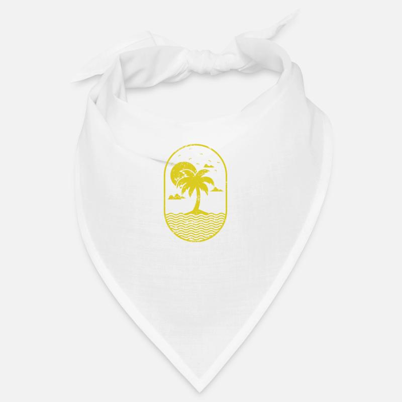 Palme auf einer Insel Urlaub Strand Bandana