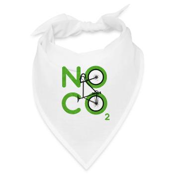 Kein CO2 - Bandana - Weiß - Vorne