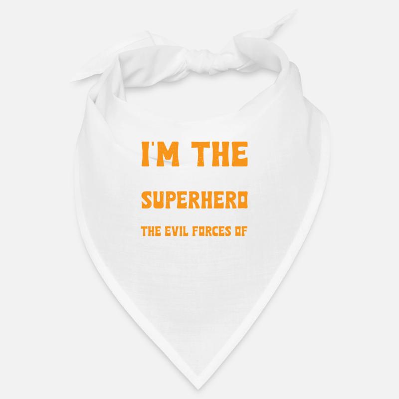 Support technique Super-héros - Bandana - blanc