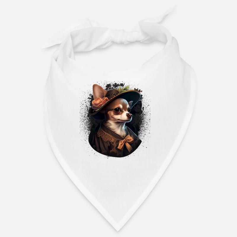 Chihuahua - Dame Anglaise Robe Chien Bandana