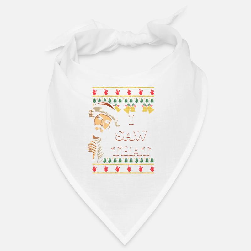 Ugly Hässlicher Weihnachtspulli Jesus Meme - Bandana - Weiß