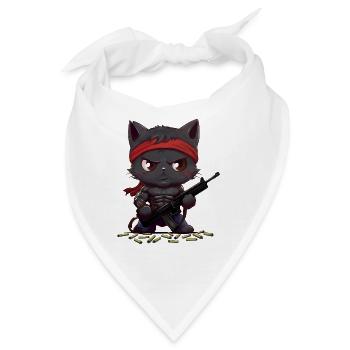 Rambo's Kitty Vendetta - Bandana - Weiß - Vorne