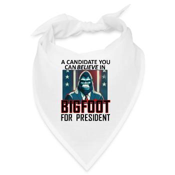 Bigfoot für den Präsidenten - Bandana - Weiß - Vorne