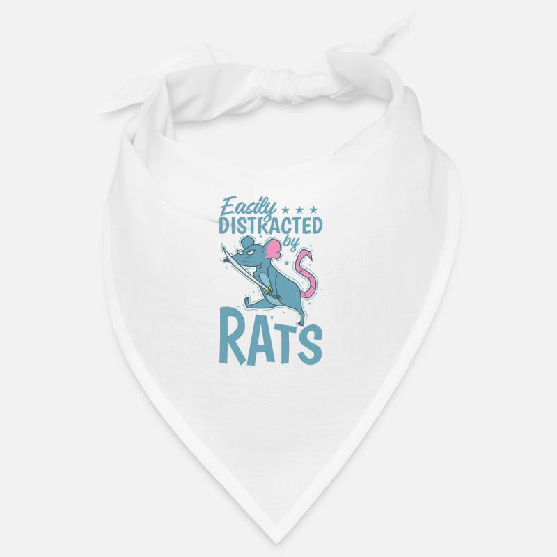 Easily Distracted by Rats Nagetier Bandana