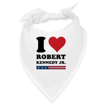 I Herz Robert Kennedy JR - Bandana - Weiß - Vorne
