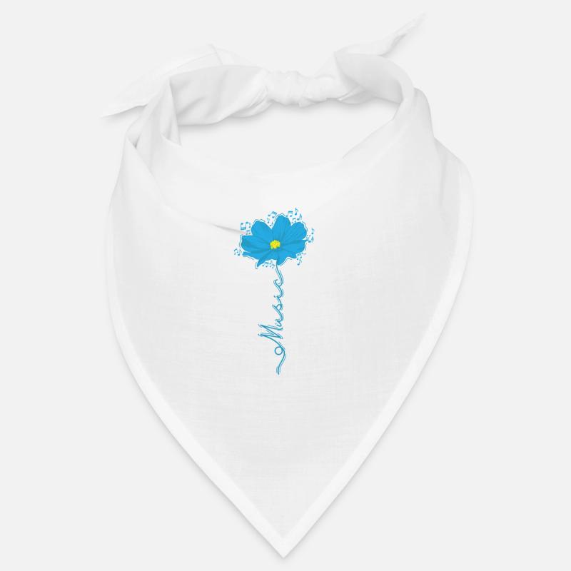 Music mit Blume Musiknote Bandana