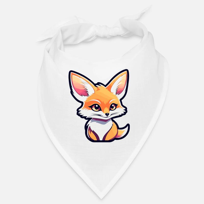 Desert Fox Fennec Drawing Bandana