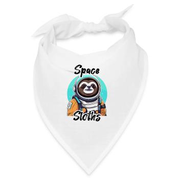 Space Sloths - Faultier Astronaut - Bandana - Weiß - Vorne