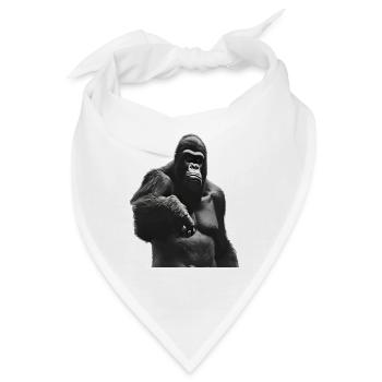 König des Dschungels - Gorilla - Bandana - Weiß - Vorne