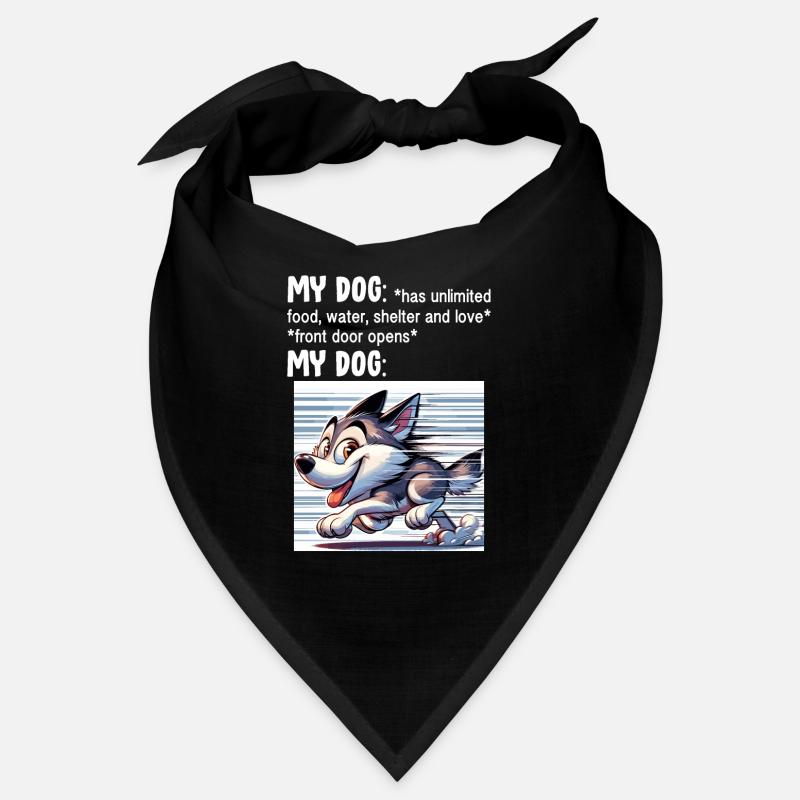 Drôle de mème Husky Bandana