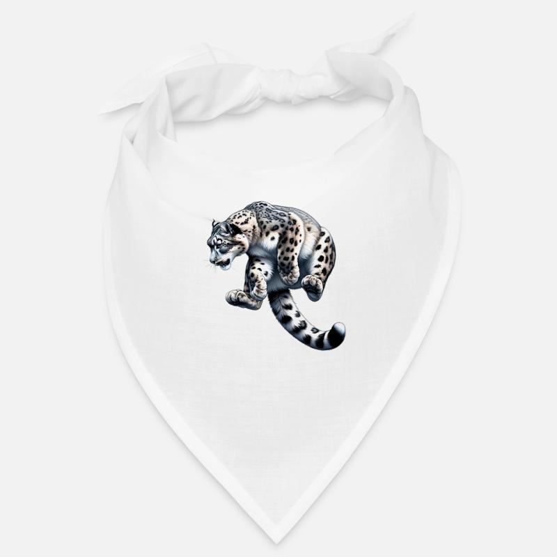 Schneeleopard Leopard Weißer Leopard - Bandana - Weiß