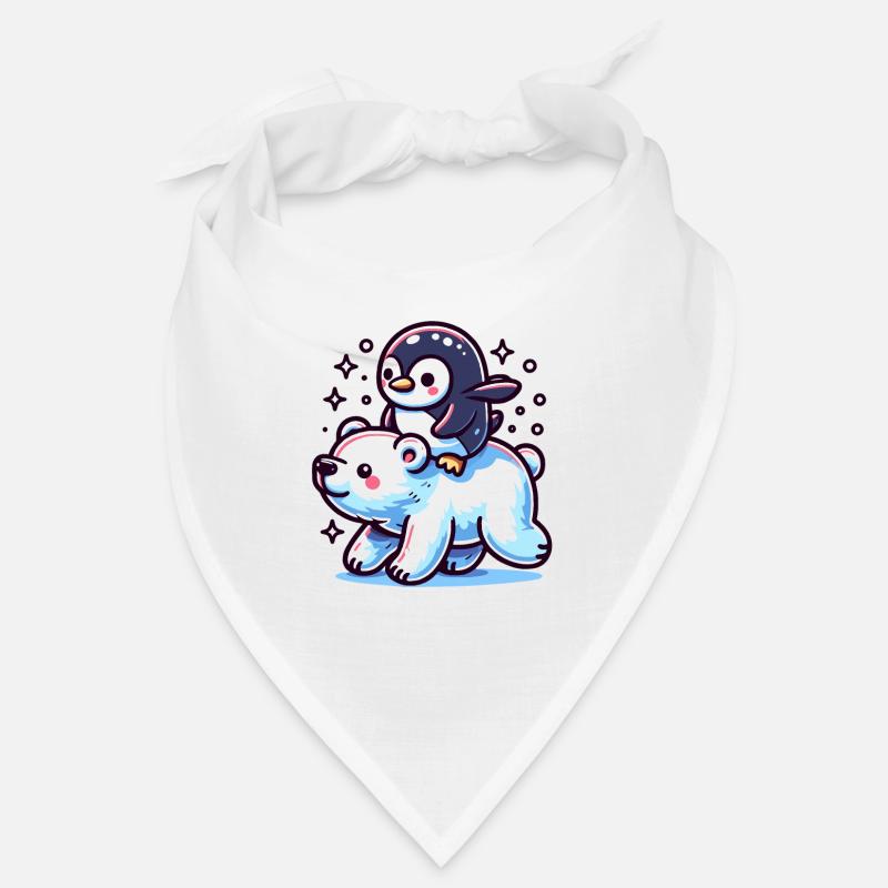 Pinguin und Eisbär Geschenk Bandana