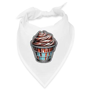 Eiscreme / Sorbet / Gelato / Sommer / Sonne - Bandana - Weiß - Vorne