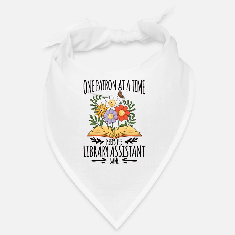 Library Aide Funny Library Assistant Bandana