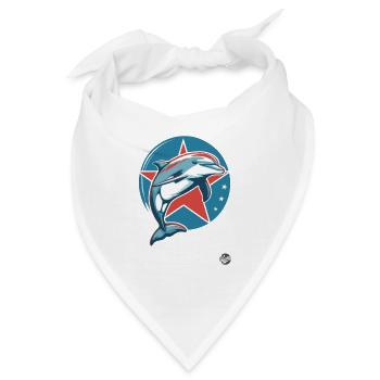 Sozialismus Kommunismus Delfin - Bandana - Weiß - Vorne