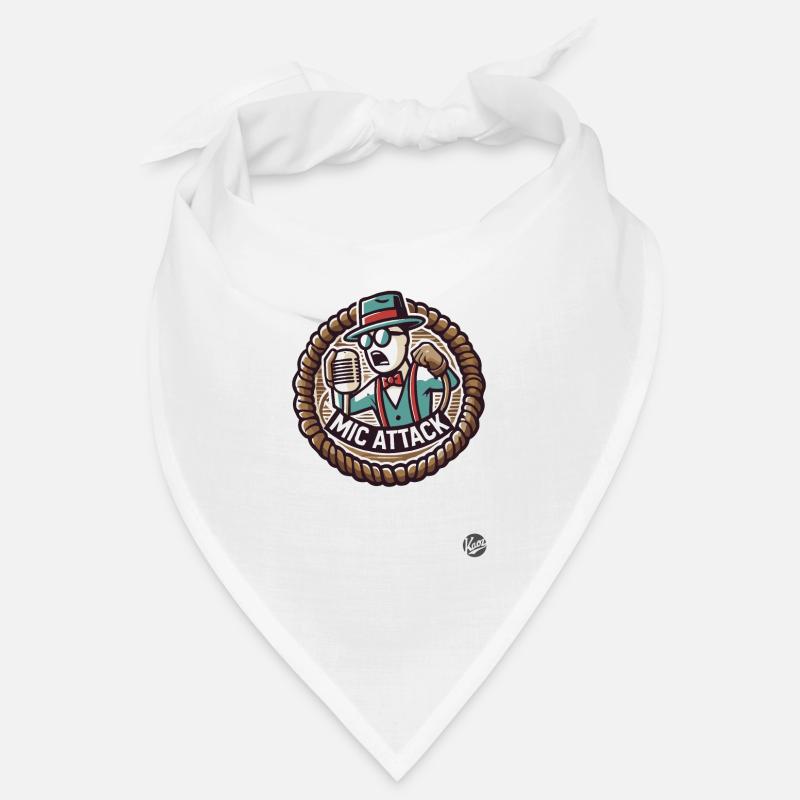 Retro Cartoon Rapper – Mic Attack! Bandana