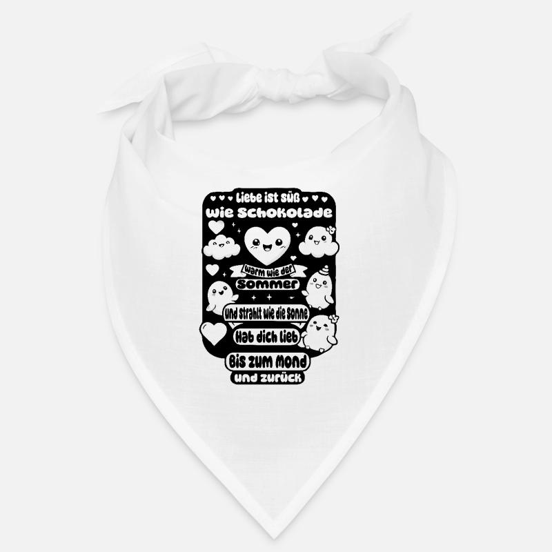 L’amour est doux comme du chocolat – Heartfelt Design Bandana