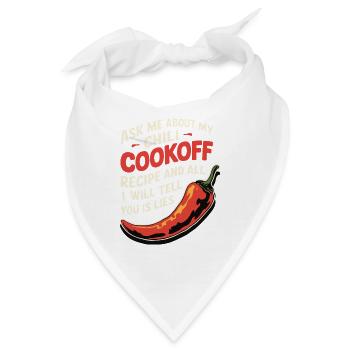 Fragen Sie Mich Nach Meinem Chili Cookoff -Rezept - Bandana - Weiß - Vorne