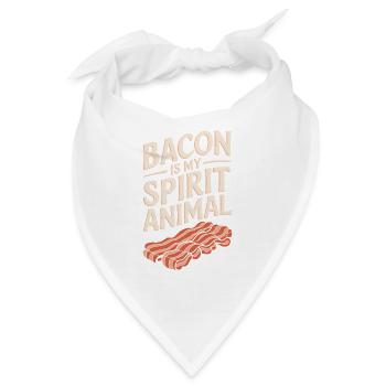 Speck Ist Mein Geisttier - Bandana - Weiß - Vorne