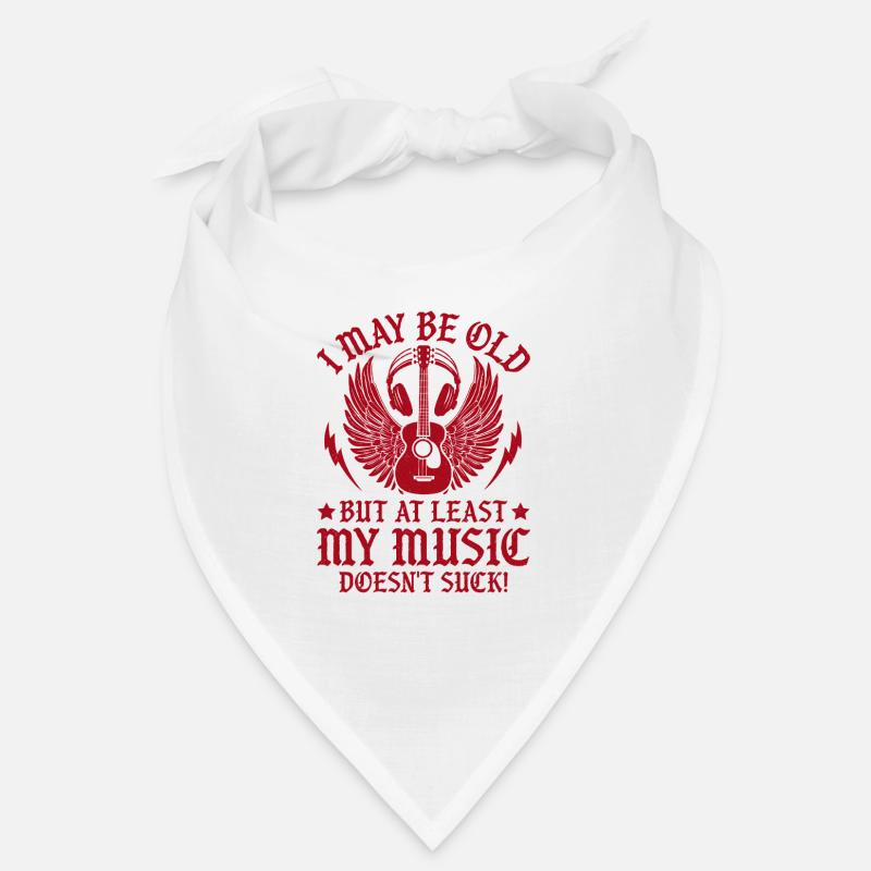 Rock And Roll - Bandana - Weiß