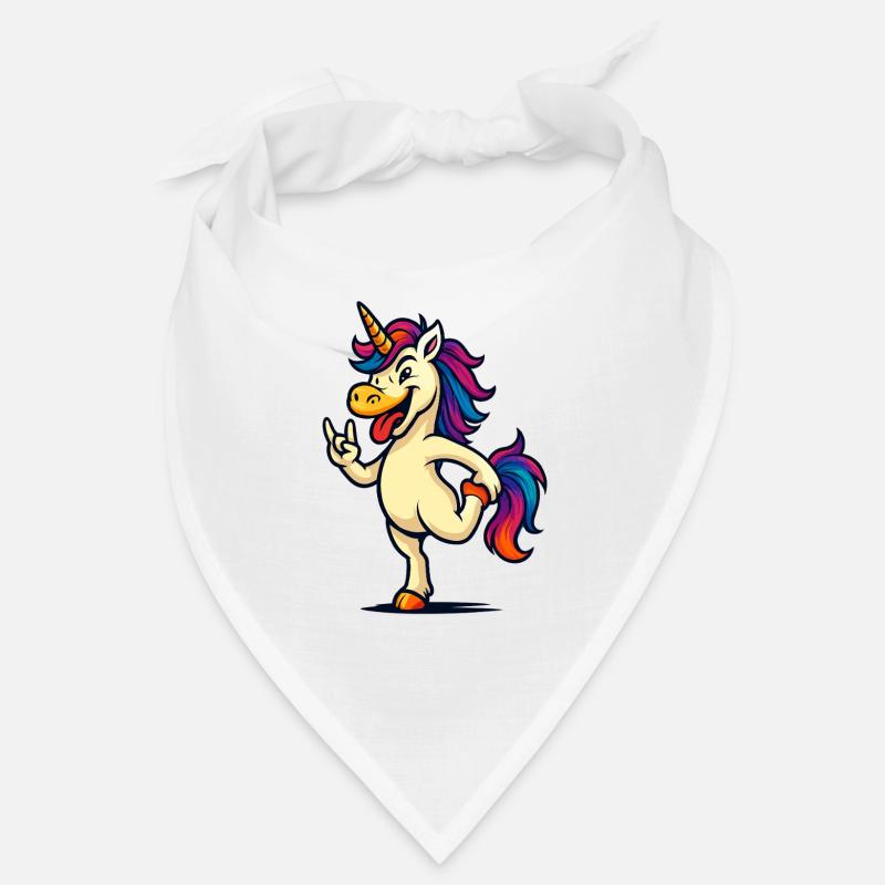Einhorn Rockhorn Sprüche Fun Design Bandana