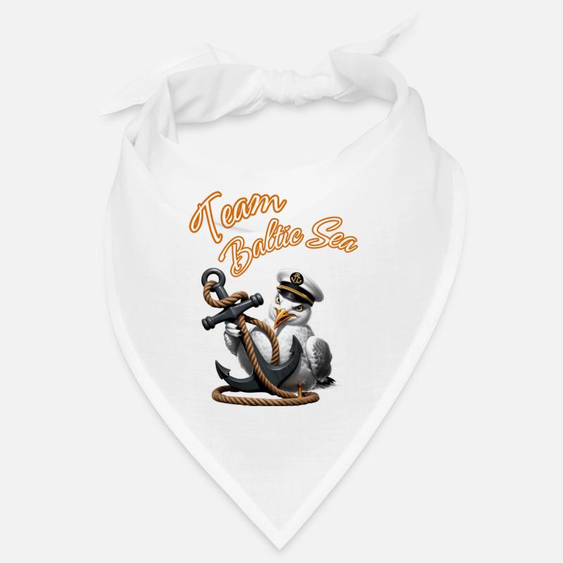 Équipe Mer Baltique Drôle Mouette avec Ancre Mer Baltique Bandana