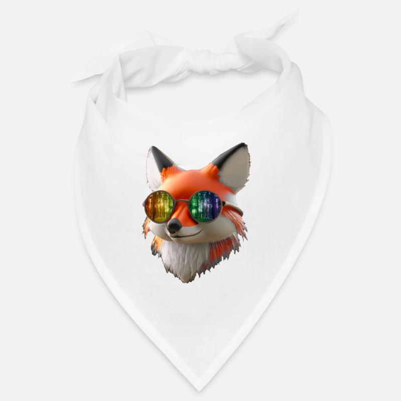 Fuchs Kopf mit Sonnenbrille Bandana