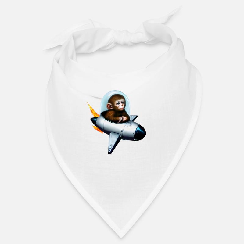 Astronaut Monkey Rocket Space Bandana