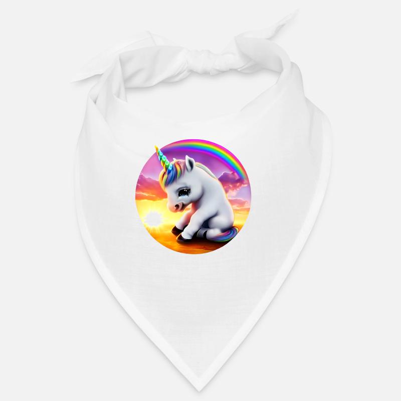 Licorne triste arc-en-ciel Bandana