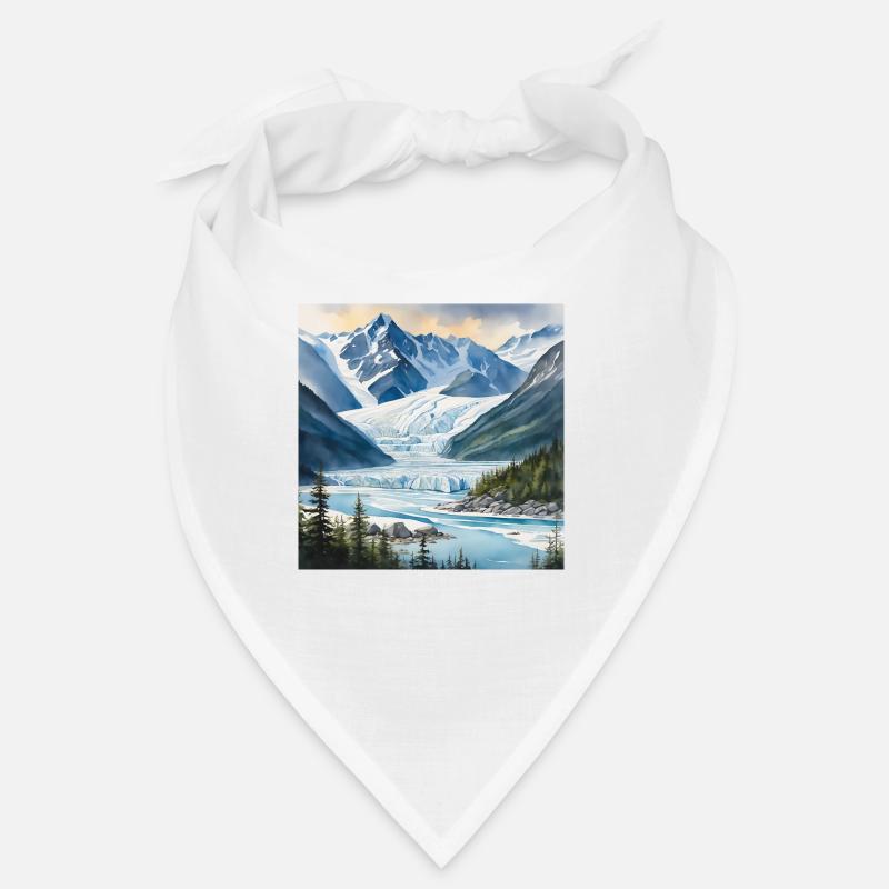 Glacier, Glace, Paysage, Alaska Bandana