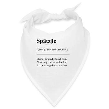 Spätzle-Saga: Schwäbisch köstlich! Duden - Bandana - Weiß - Vorne