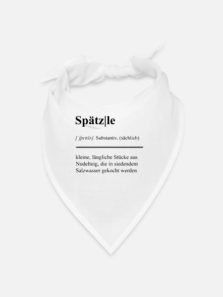 Spätzle-Saga: Schwäbisch köstlich! Duden - Bandana - Weiß - Vorne
