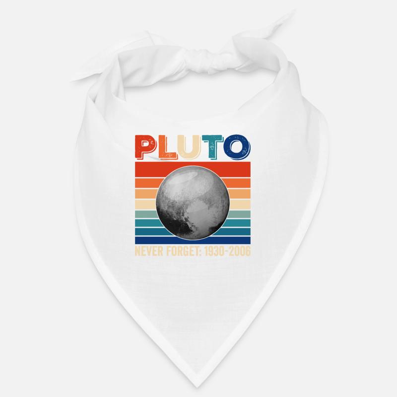 Pluto Never Forget Shirt 1930-2006 planètes - Bandana - blanc