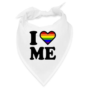 I love me - Bandana - Weiß - Vorne