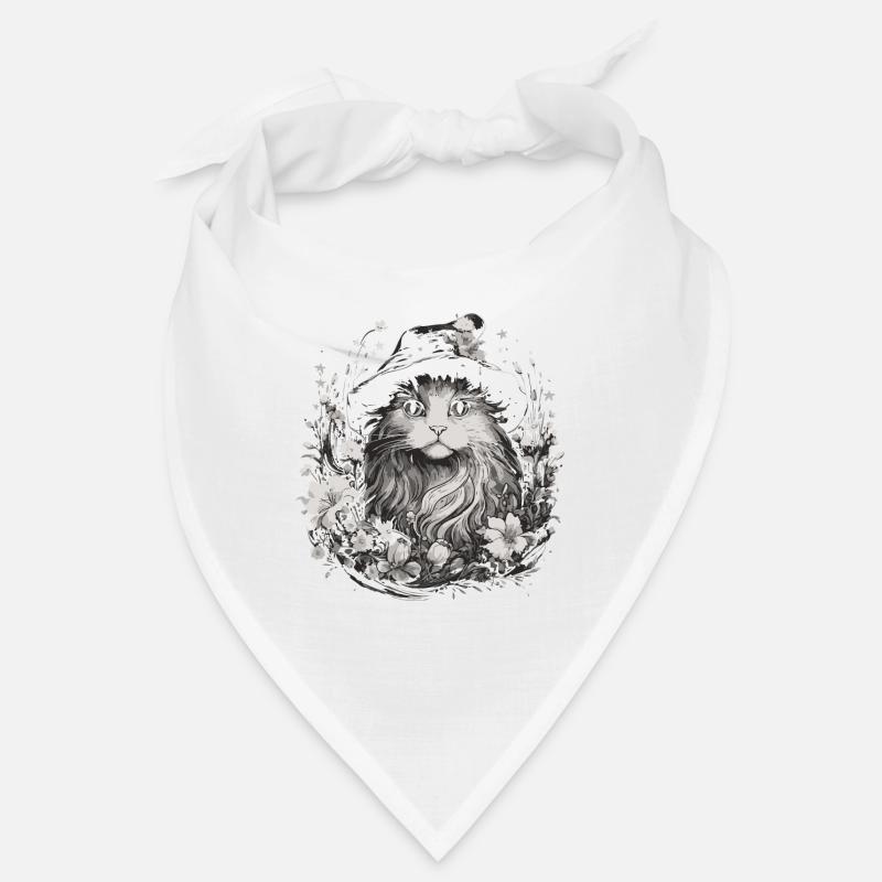 Cat Wizard Cottagecore Bandana