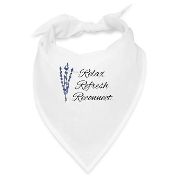 Relax Refresh Reconnect - Bandana - Weiß - Vorne