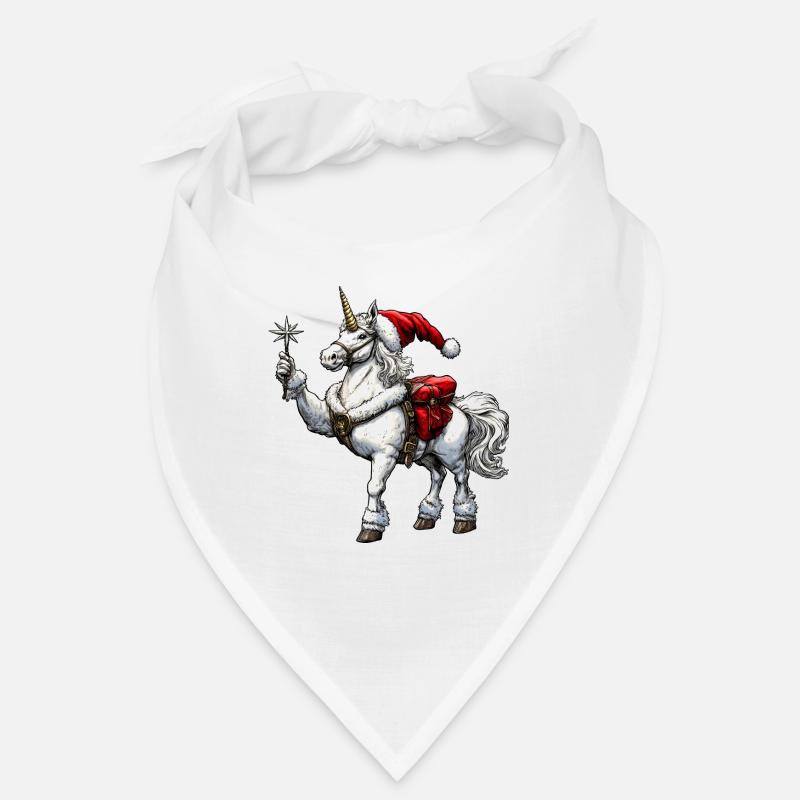 Einhorn Weihnachtsmann Bandana
