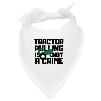 Trecker Treck Geschenk Traktor Pulling Tractor - Bandana - Weiß - Vorne