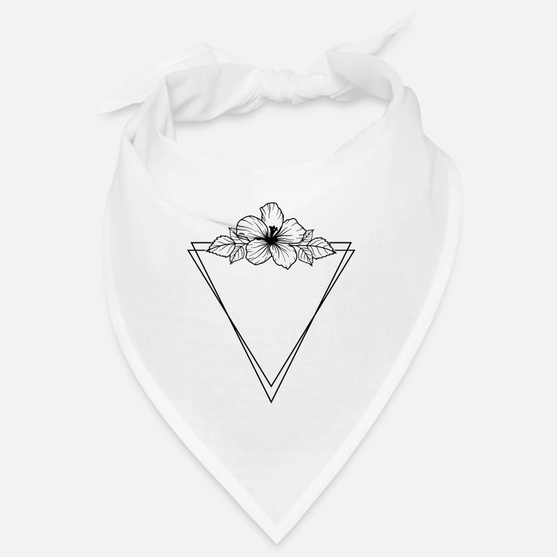 Hibiscus Boho Fleur peinte à la main Bandana